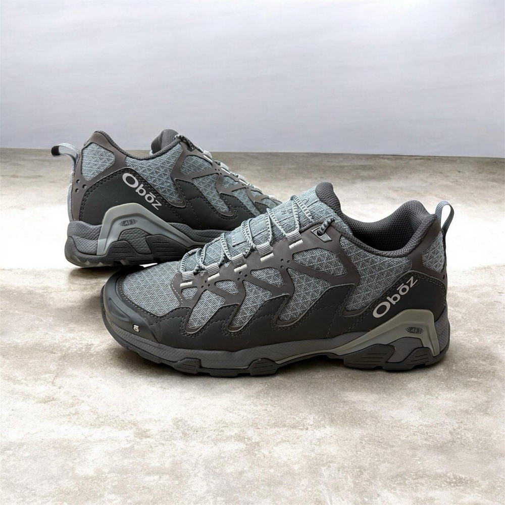 OBOZ Cirque Low A3  Womens Size 10 Slate Gray Mesh/ Leather Hiking Trail Shoes